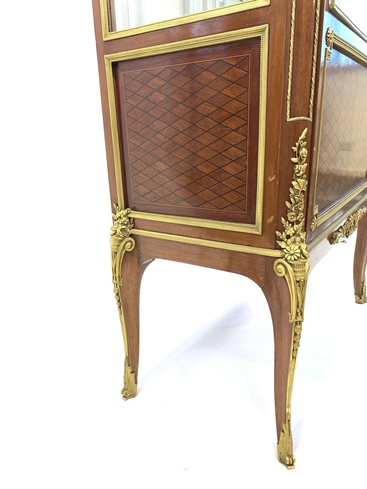 photo furniture Louis XVI Style Display Cabinet With Ormolu Mounts, Maison Krieger, France, 19th Century