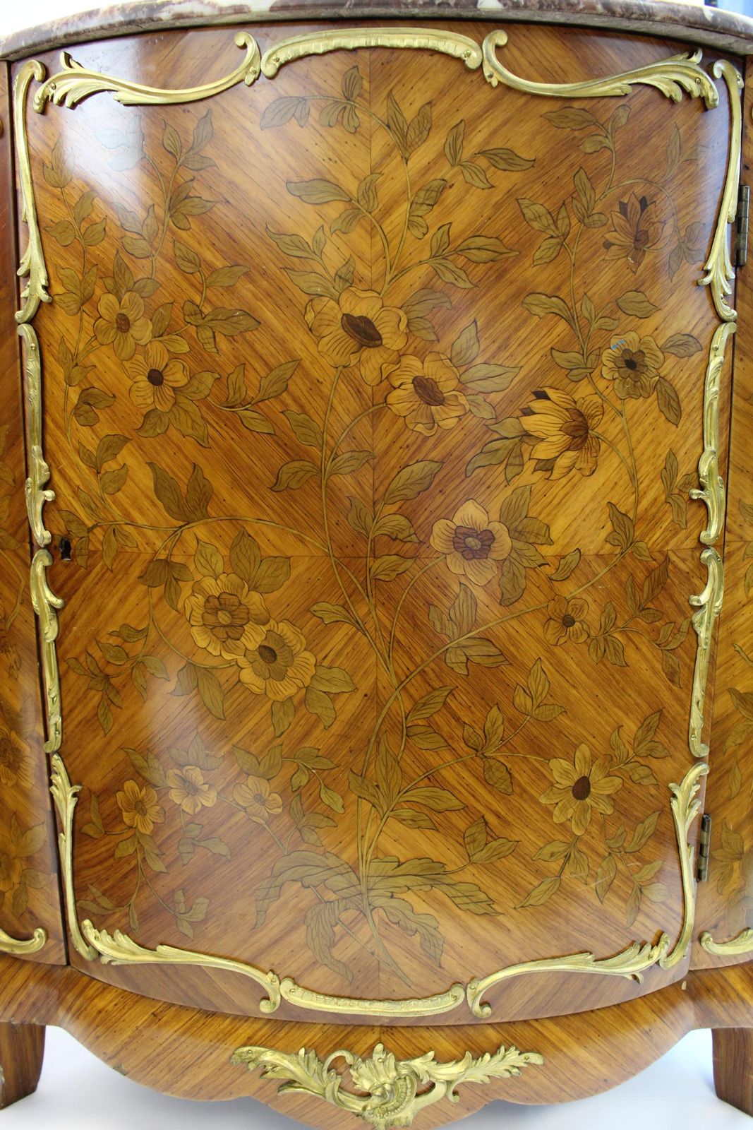 Pair Of French Parquetry Corner Cabinets, 19th Century photo furniture