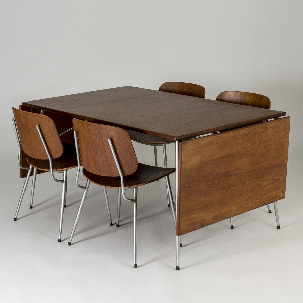 photo vintage Eetkamerstoelen Van Børge Mogensen, Set Van 10