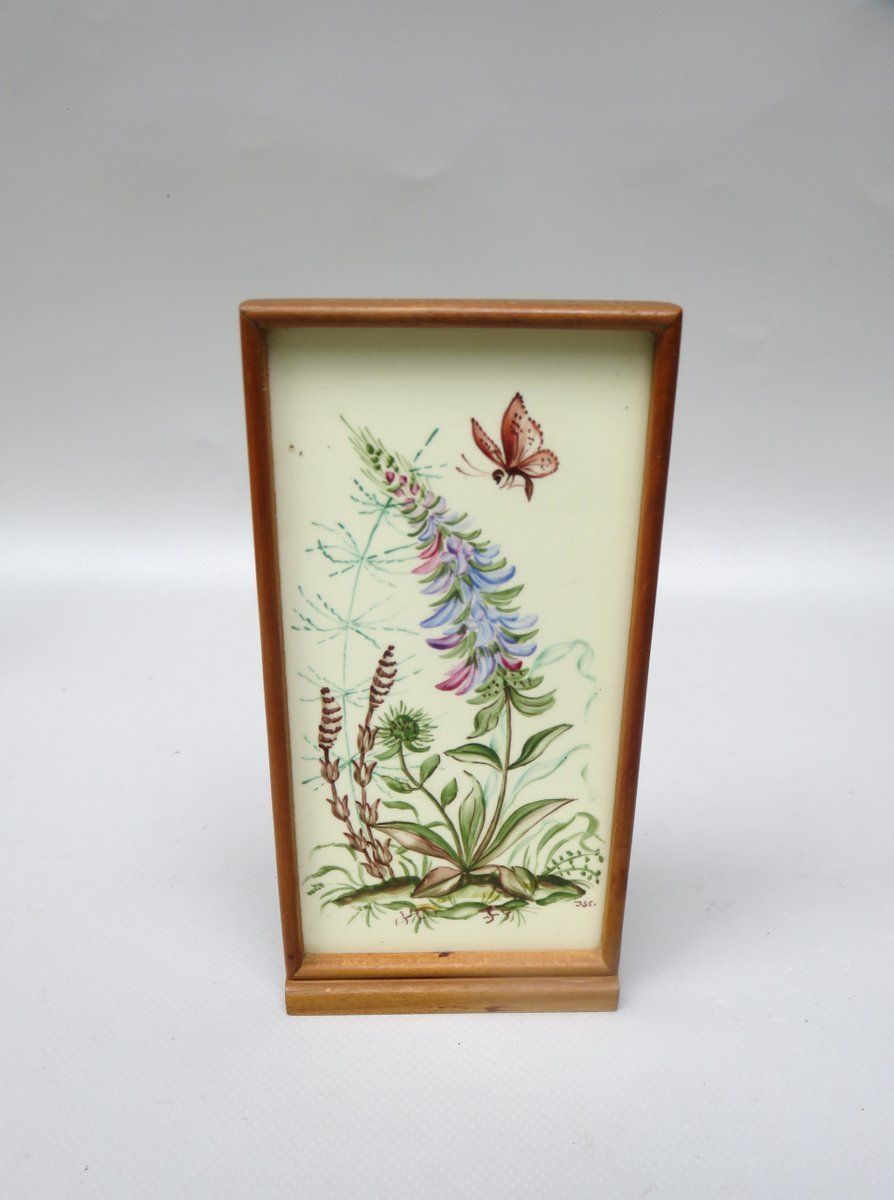 Meadow Flowers, Ilse Wehe, Painting, 1950s, Ceramics, Set Of 2 photo buy