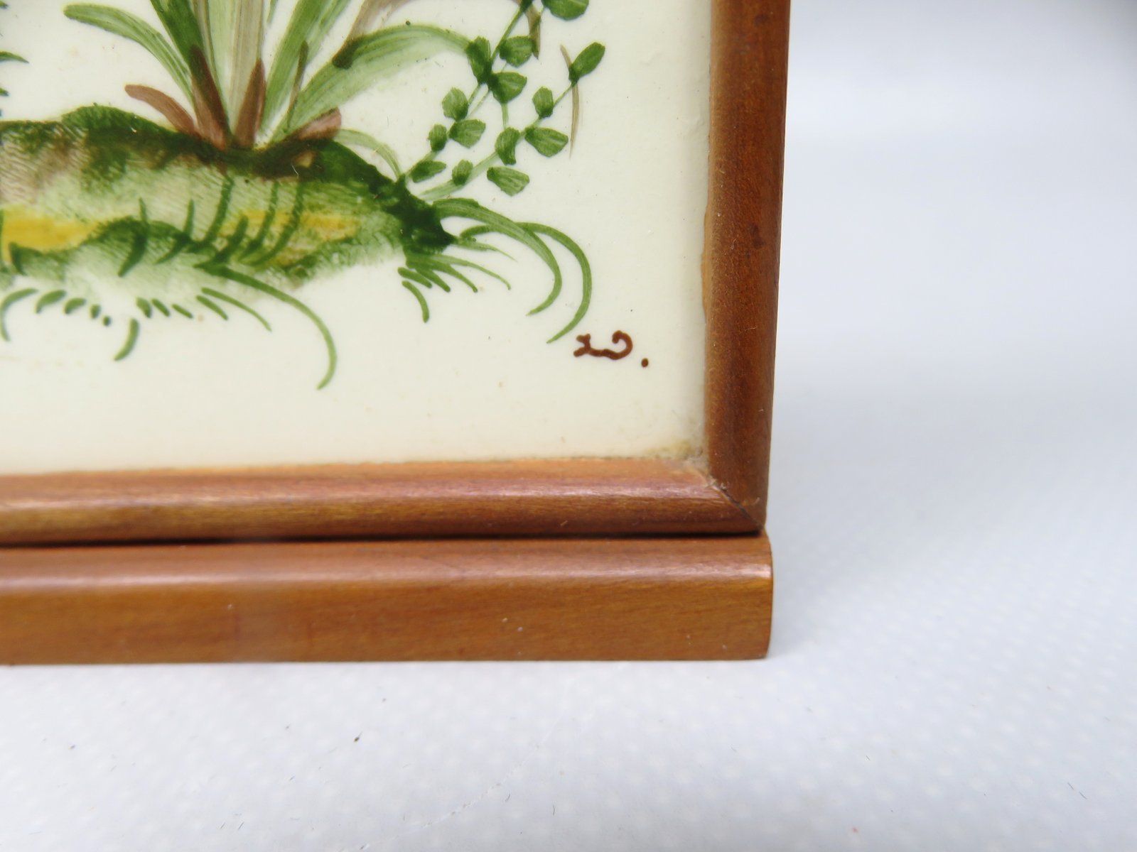 photo vintage Meadow Flowers, Ilse Wehe, Painting, 1950s, Ceramics, Set Of 2