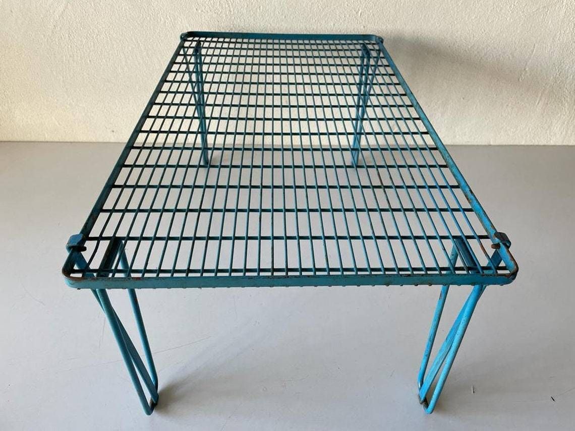 Mid Century Folding Leg Industrial Shelving Unit, 1950s photo 564.2