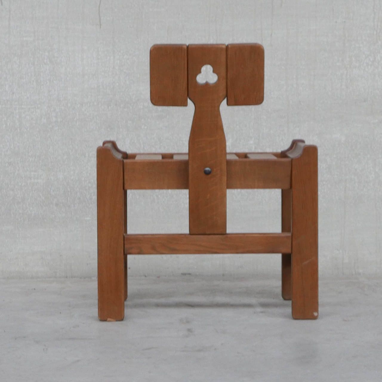 4950.0 Oak Mid Century French Guillerme Et Chambron Lounge Chairs photo