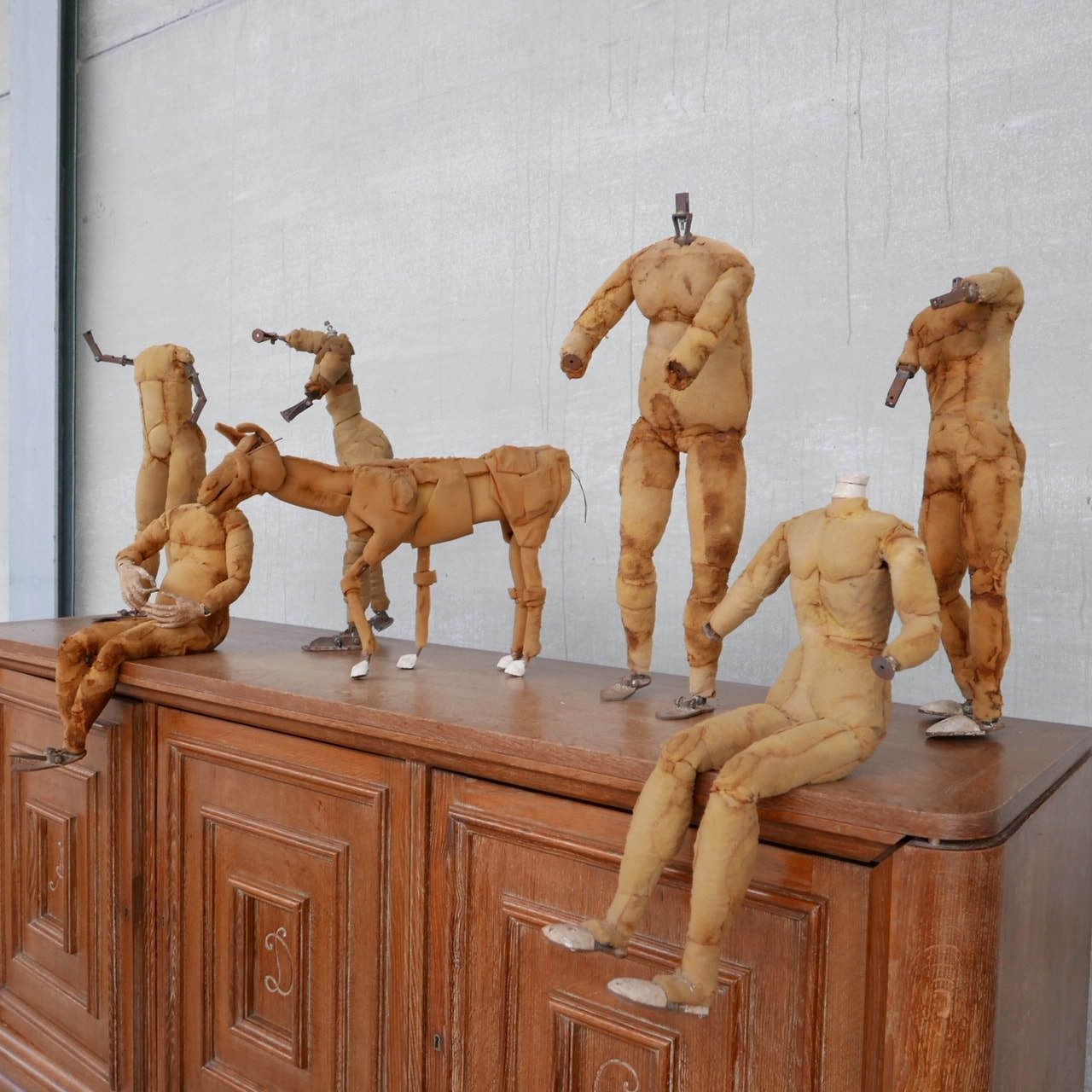 Mid Century Articulated Metal And Foam Mannequin Lay Figures photo furniture