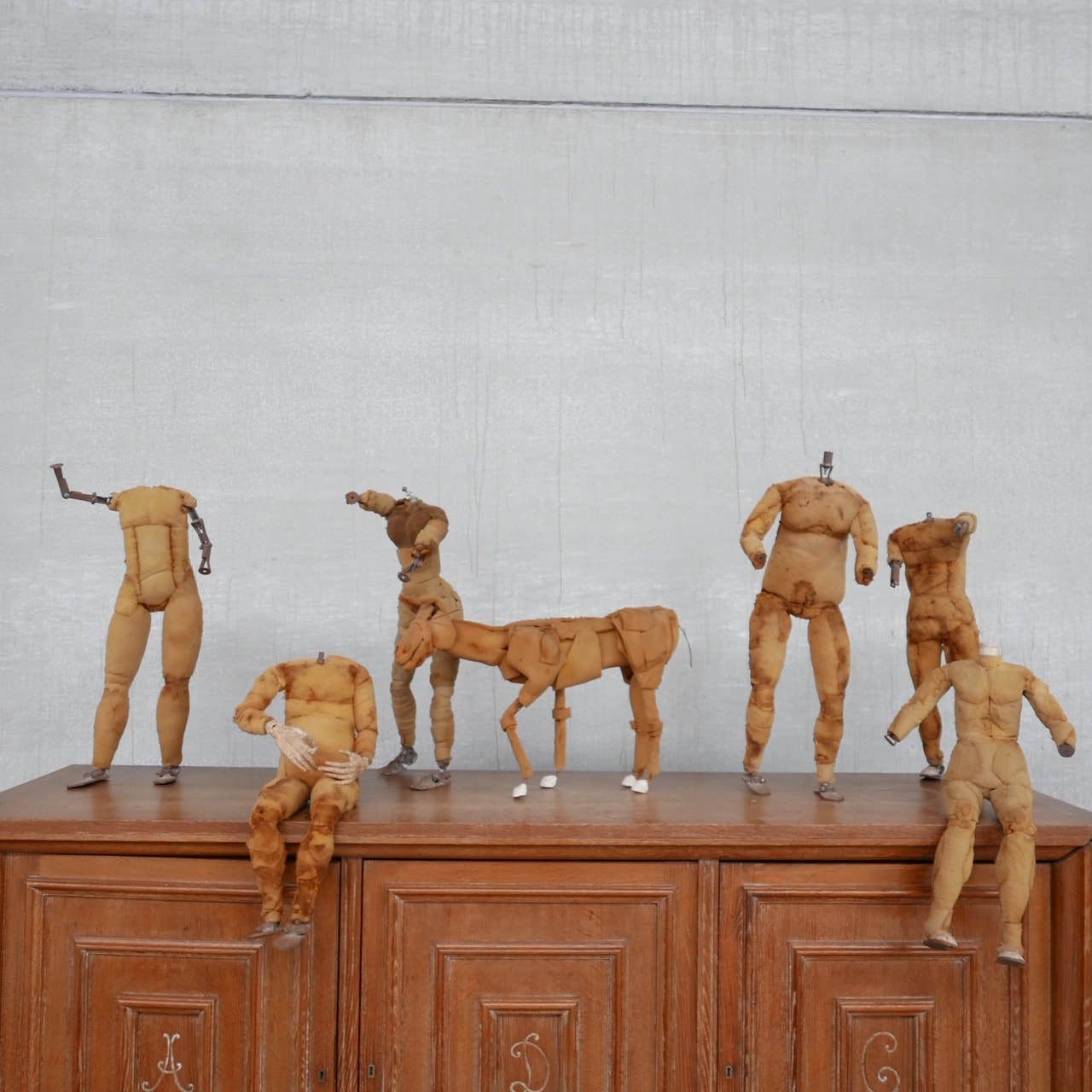 photo buy Mid Century Articulated Metal And Foam Mannequin Lay Figures