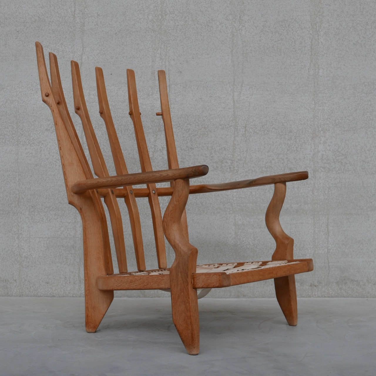Guillerme Et Chambron Oak Mid Century 'Repos' Armchair photo 2900.0