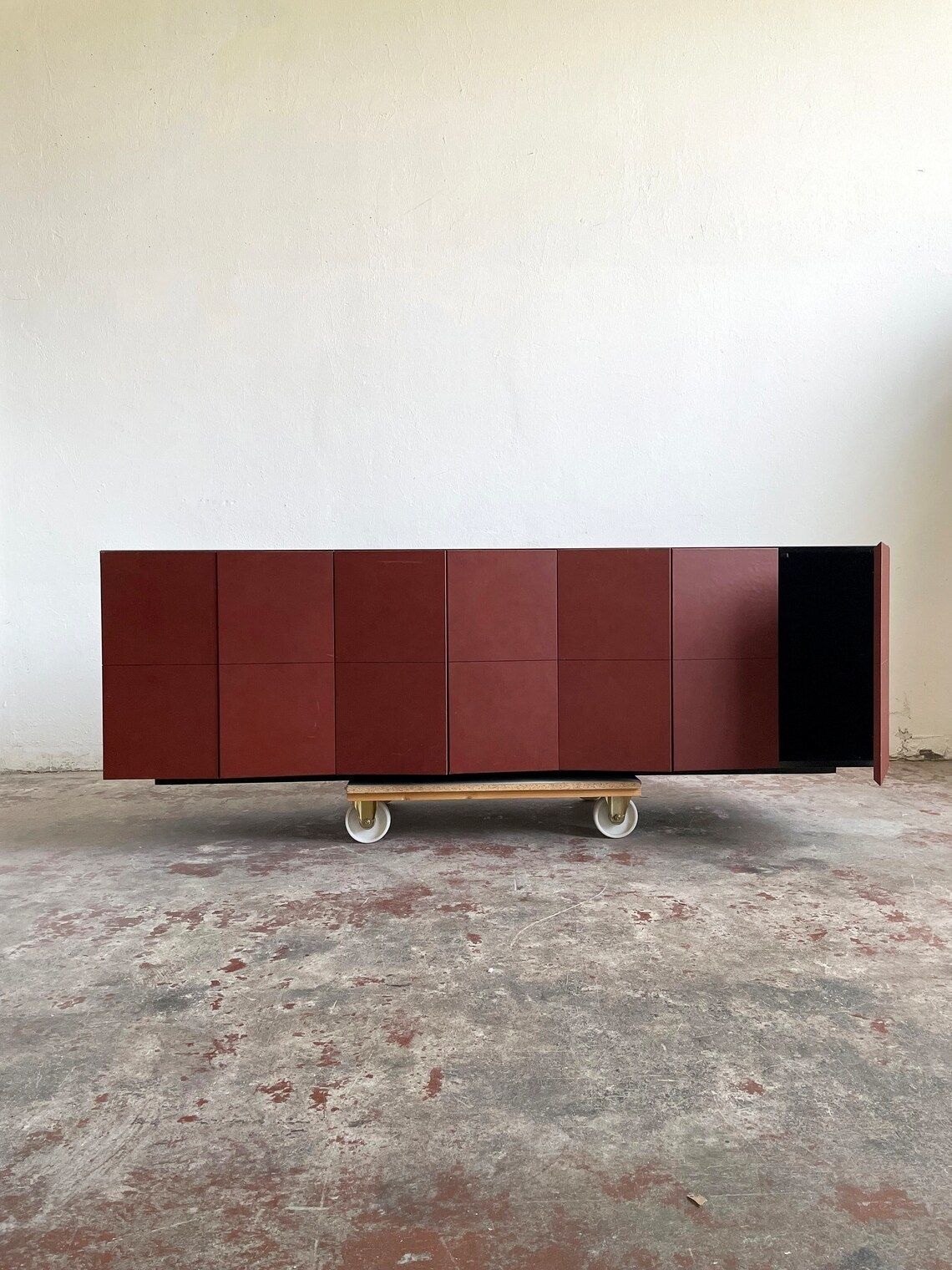 Exclusive Leather Sideboard, Leather Cabinet C.E.O. Cube By Lella & Massimo Vignelli For Poltrona Frau photo Furniture