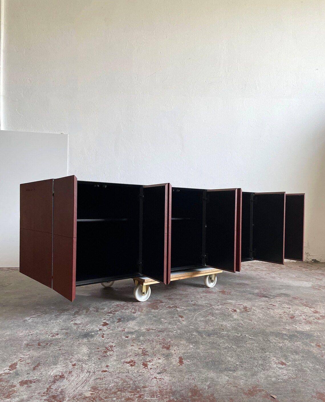 Exclusive Leather Sideboard, Leather Cabinet C.E.O. Cube By Lella & Massimo Vignelli For Poltrona Frau photo buy