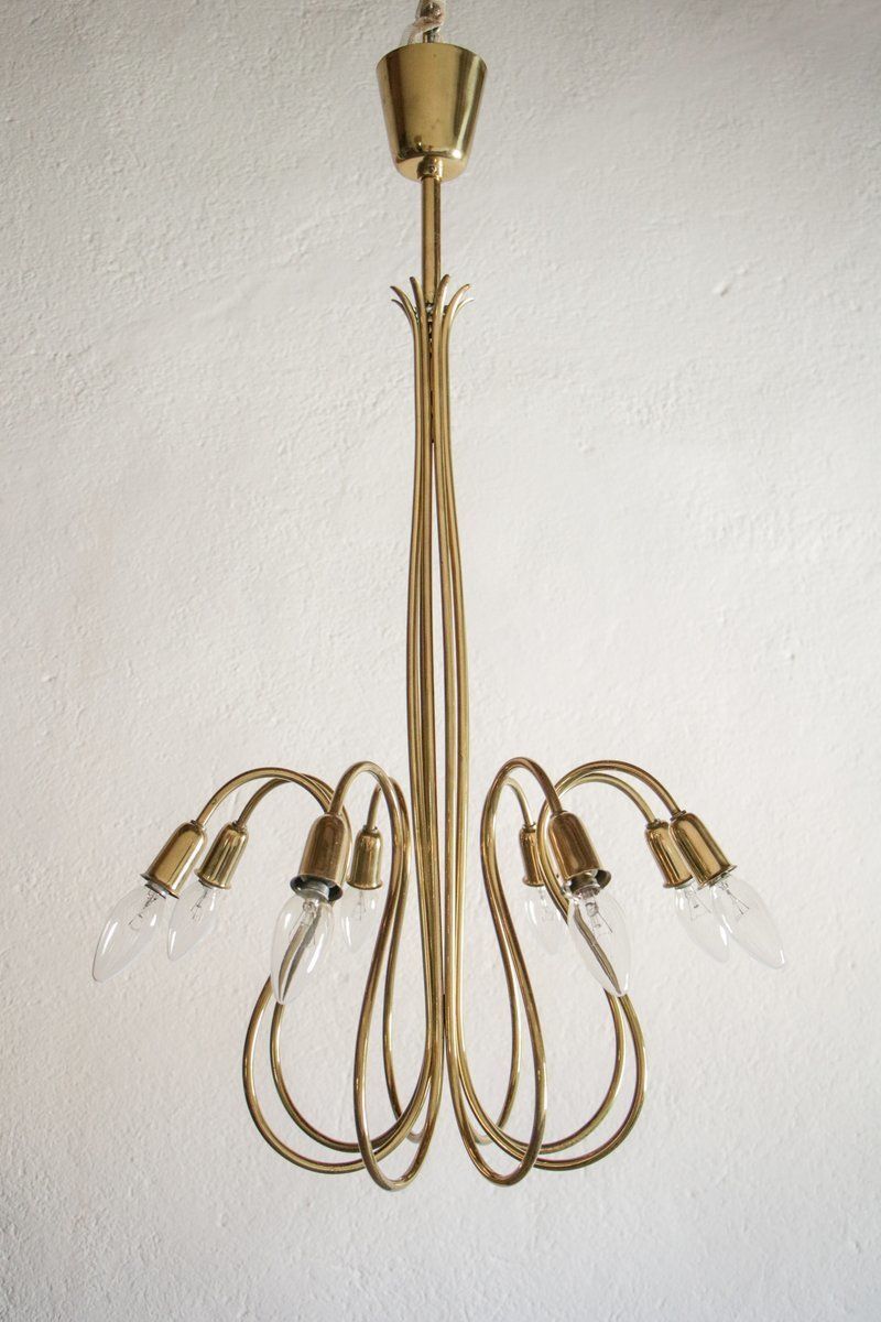 Austrian Mid Century Octopus Chandelier By J. T. Kalmar, 1950s