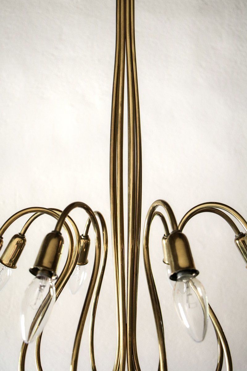 Austrian Mid Century Octopus Chandelier By J. T. Kalmar, 1950s photo for sale