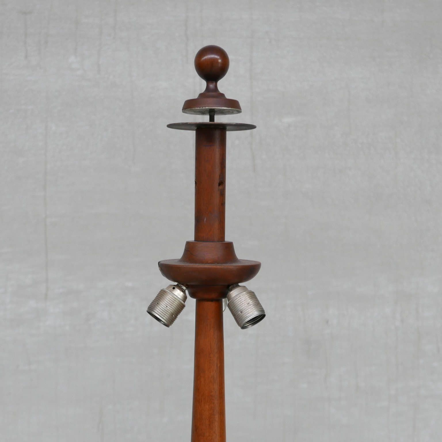 Antique Walnut French Floor Lamp photo furniture