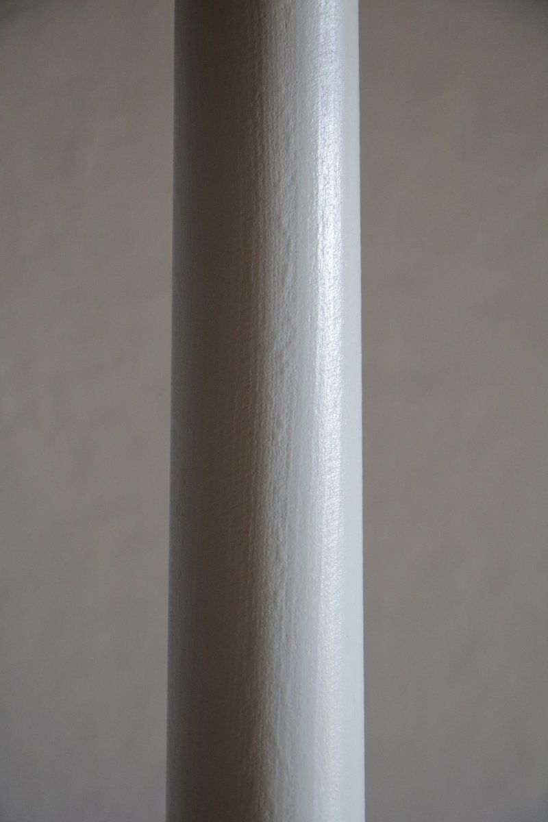 photo vinterior Mid Century Italian Ash & Polished Brass Floor Lamp In The Style Of Pietro Chiesa, 1940s