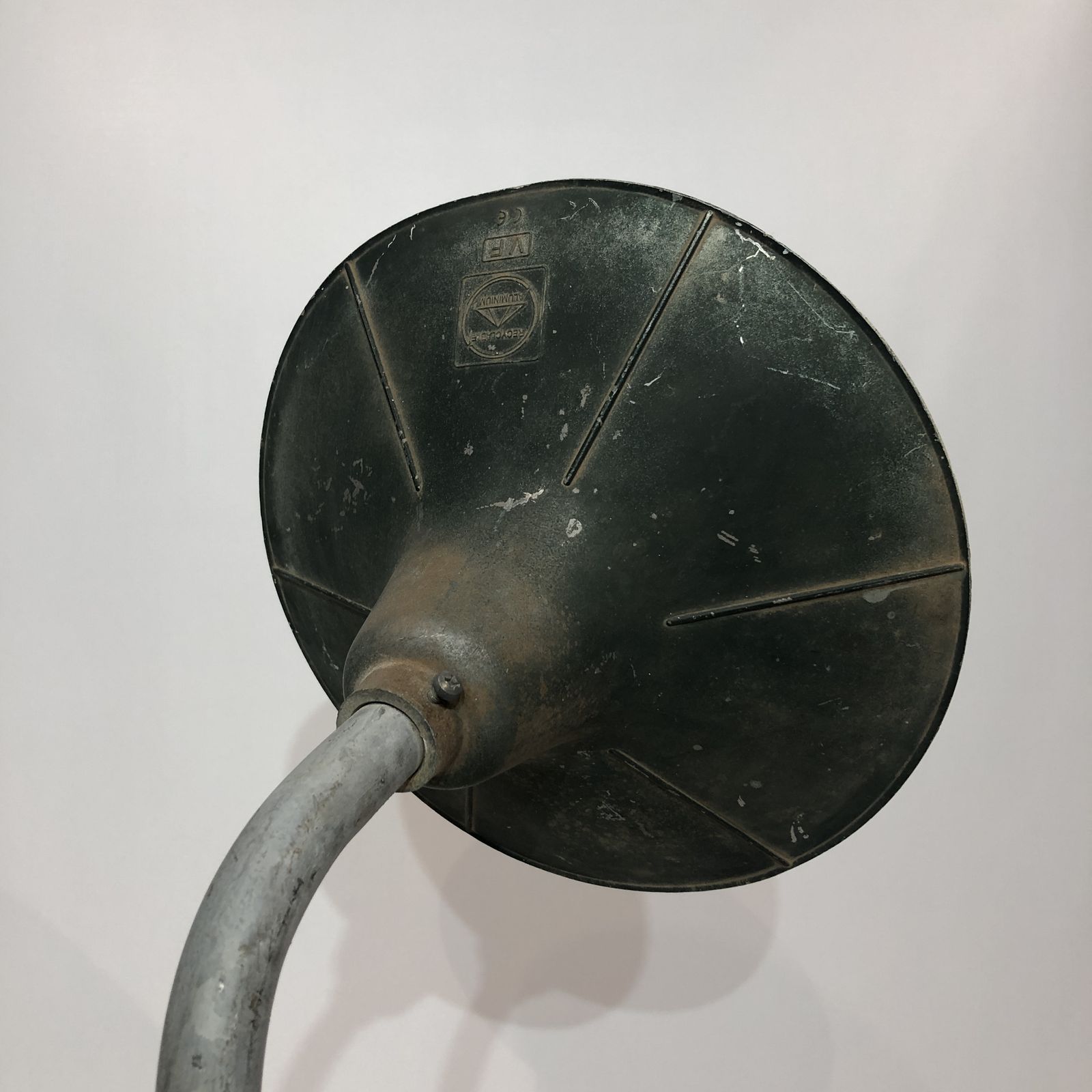 Large Brutal Industrial Wall Light #3 1950s Factory Commercial Lamp Restaurant (Three Available) photo for sale