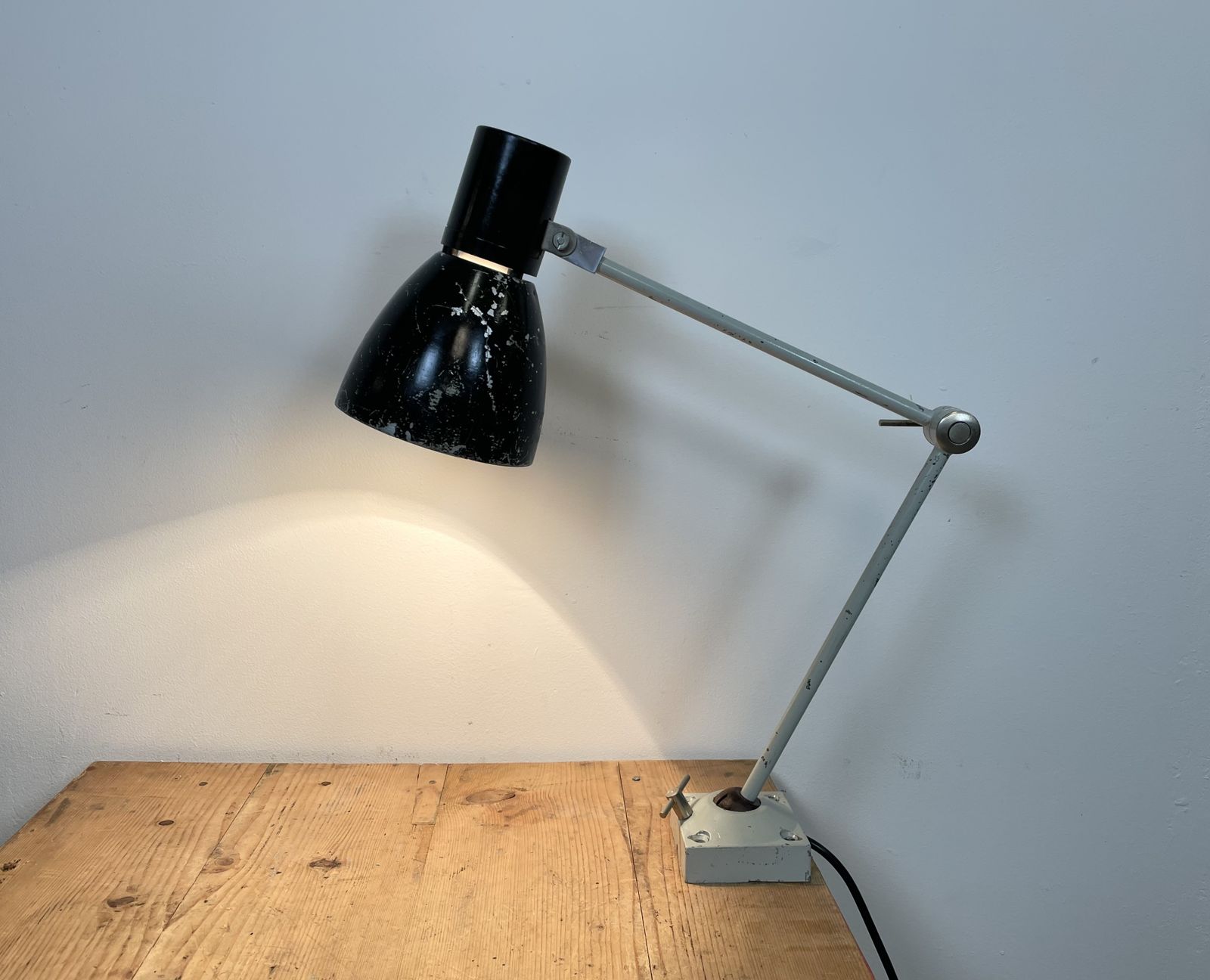 photo furniture Black Industrial Table Lamp From Elektrosvit, 1970s