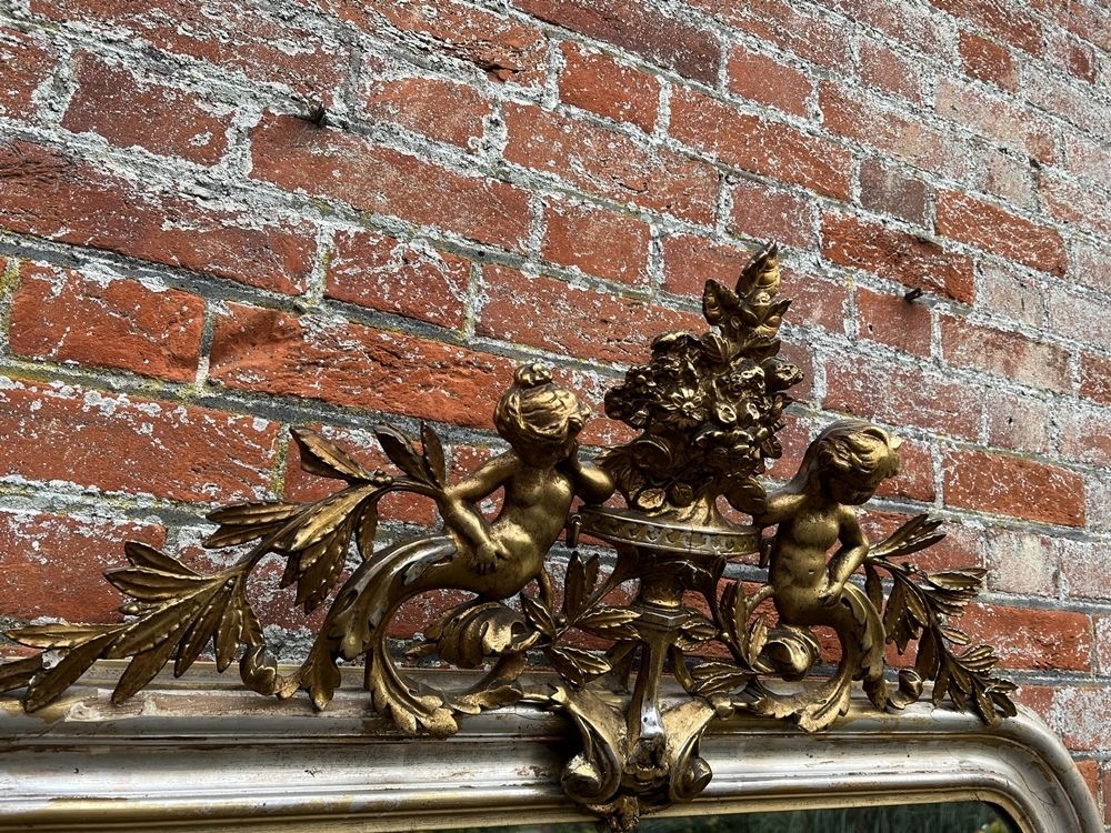 A Fabulous Large Antique French 19th Century Mirror photo for sale