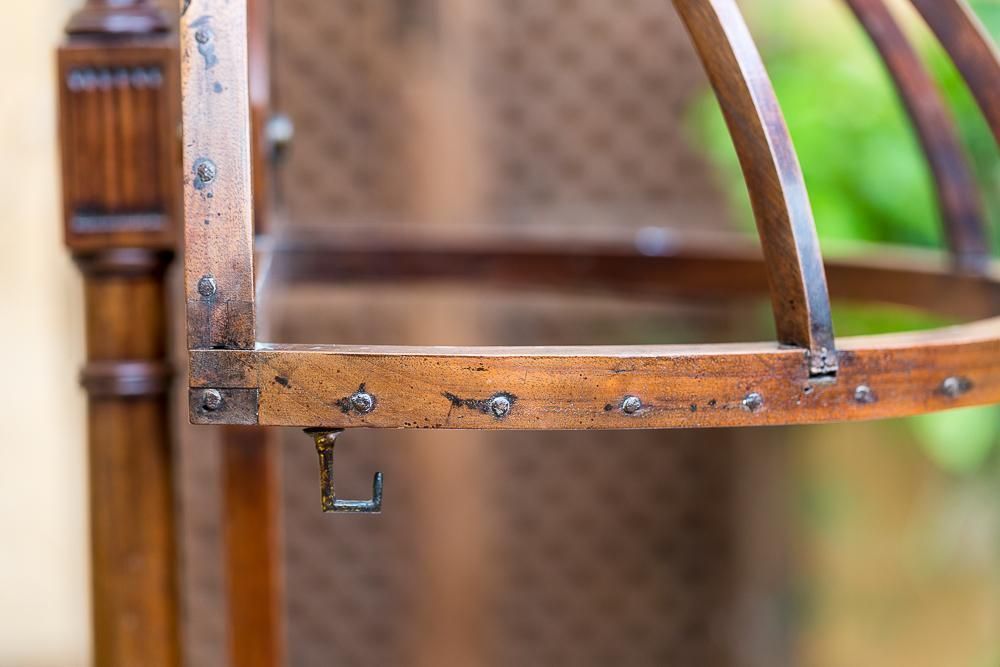 19th Century Canopied Child's Cradle photo Home Decor