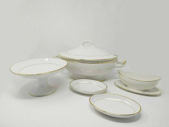 1950s Original Astonishing Tureen Soup Set Made In Italy (Ceramic By Laveno) photo furniture