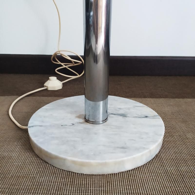 Astonishing Floor Lamp By Toni Zuccheri For Mazzega With Murano Glasses And Marble Base 1970s photo vintage