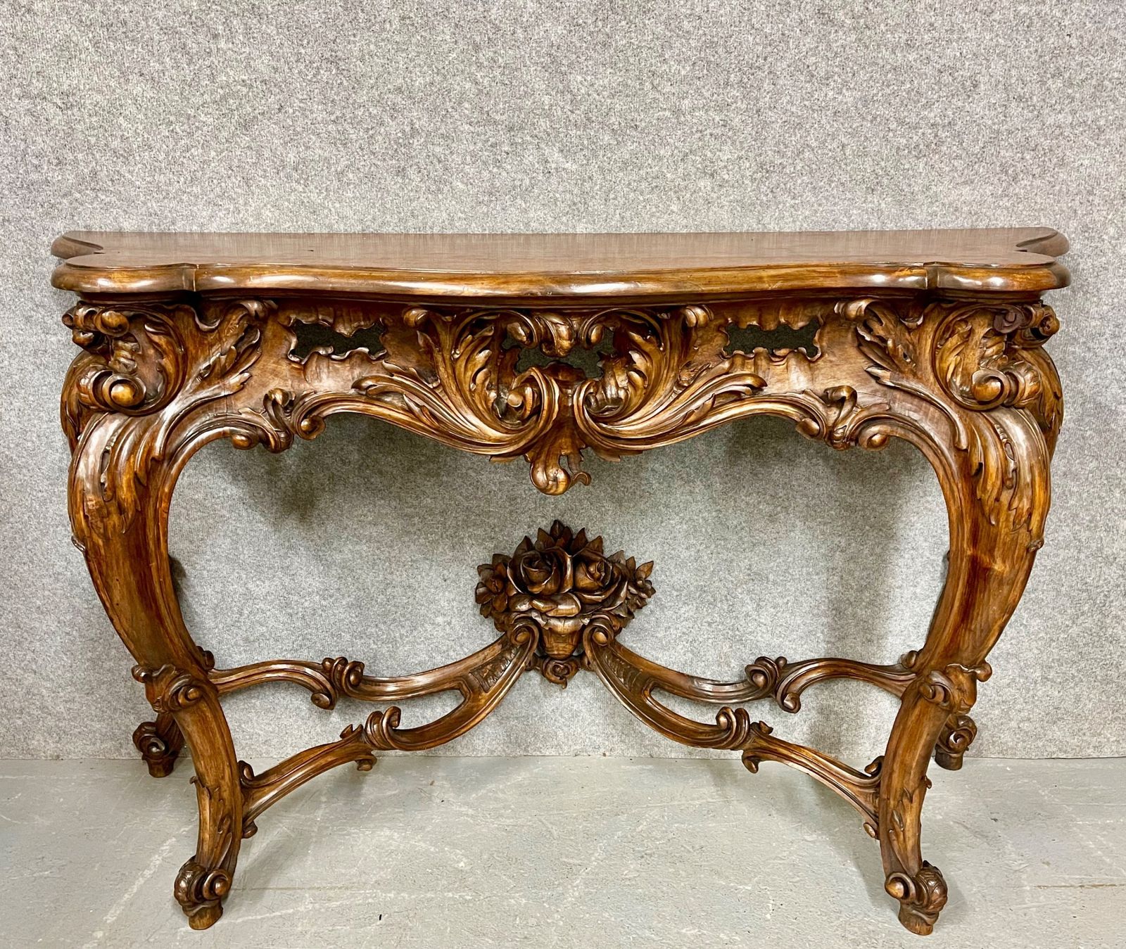Stunning Antique Walnut Console Table photo Furniture