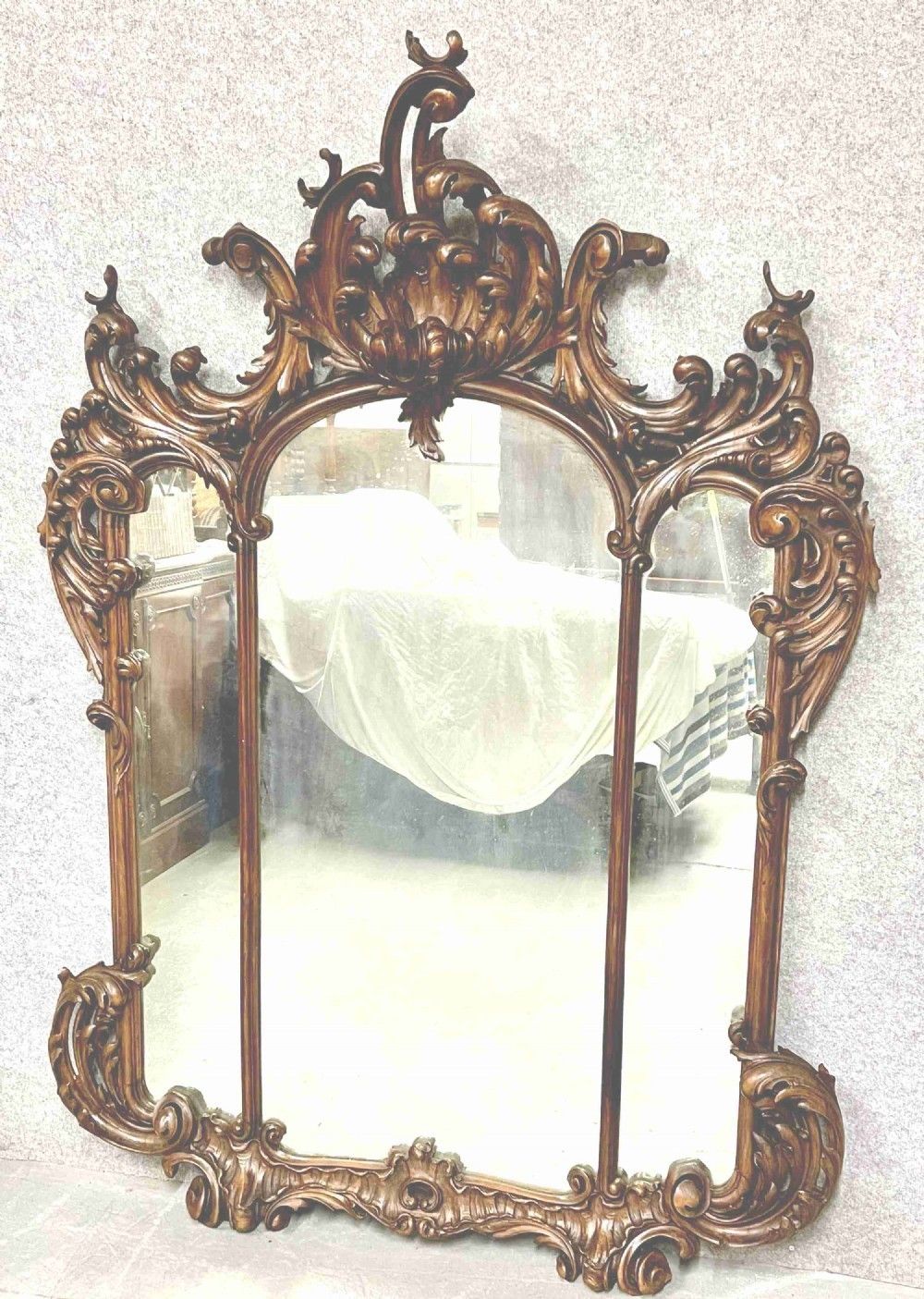 photo furniture Stunning Antique Walnut Console Table
