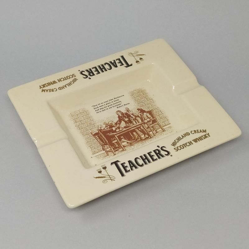 Amazing Rare Vintage Ashtray Teachers Highland Cream Scotch Whisky photo for sale