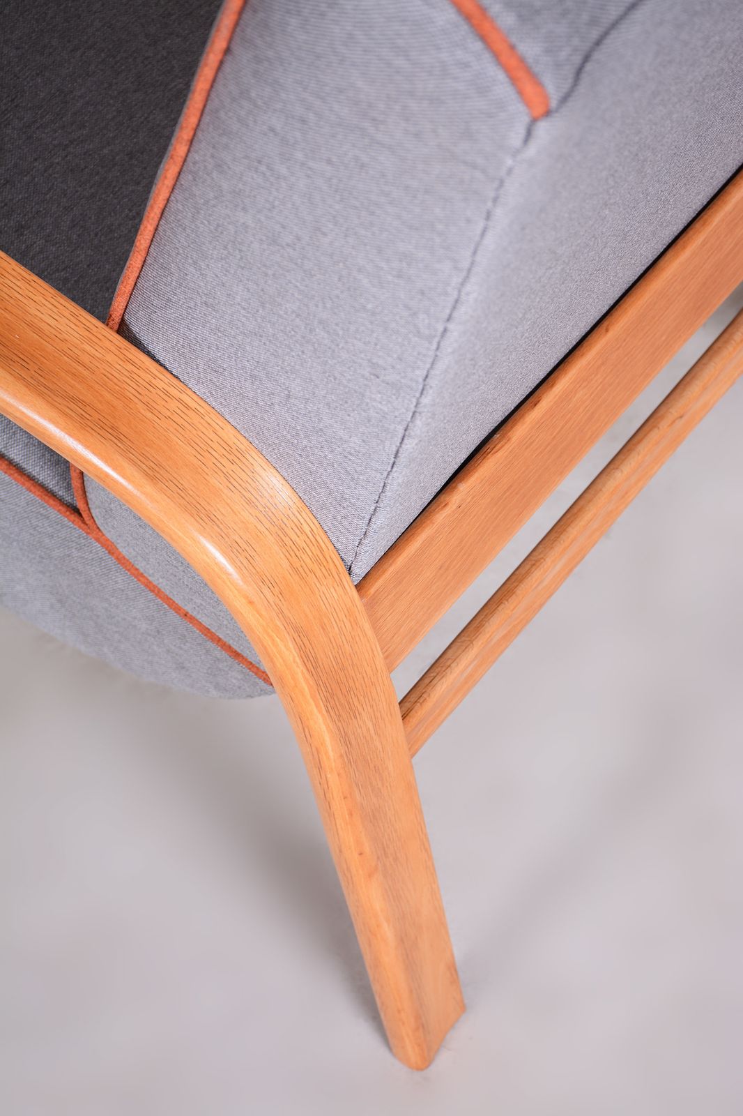 Art Deco Armchair Made In 1930s Czechia. Beech. Designed By Koželka And Kropáček photo 1000.0
