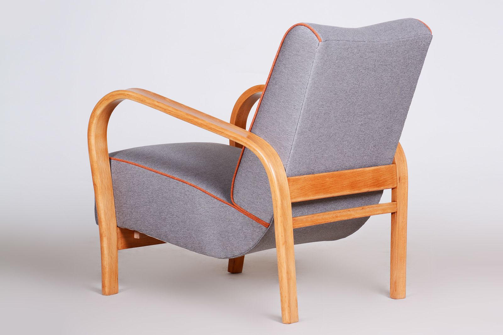 Art Deco Armchair Made In 1930s Czechia. Beech. Designed By Koželka And Kropáček photo buy