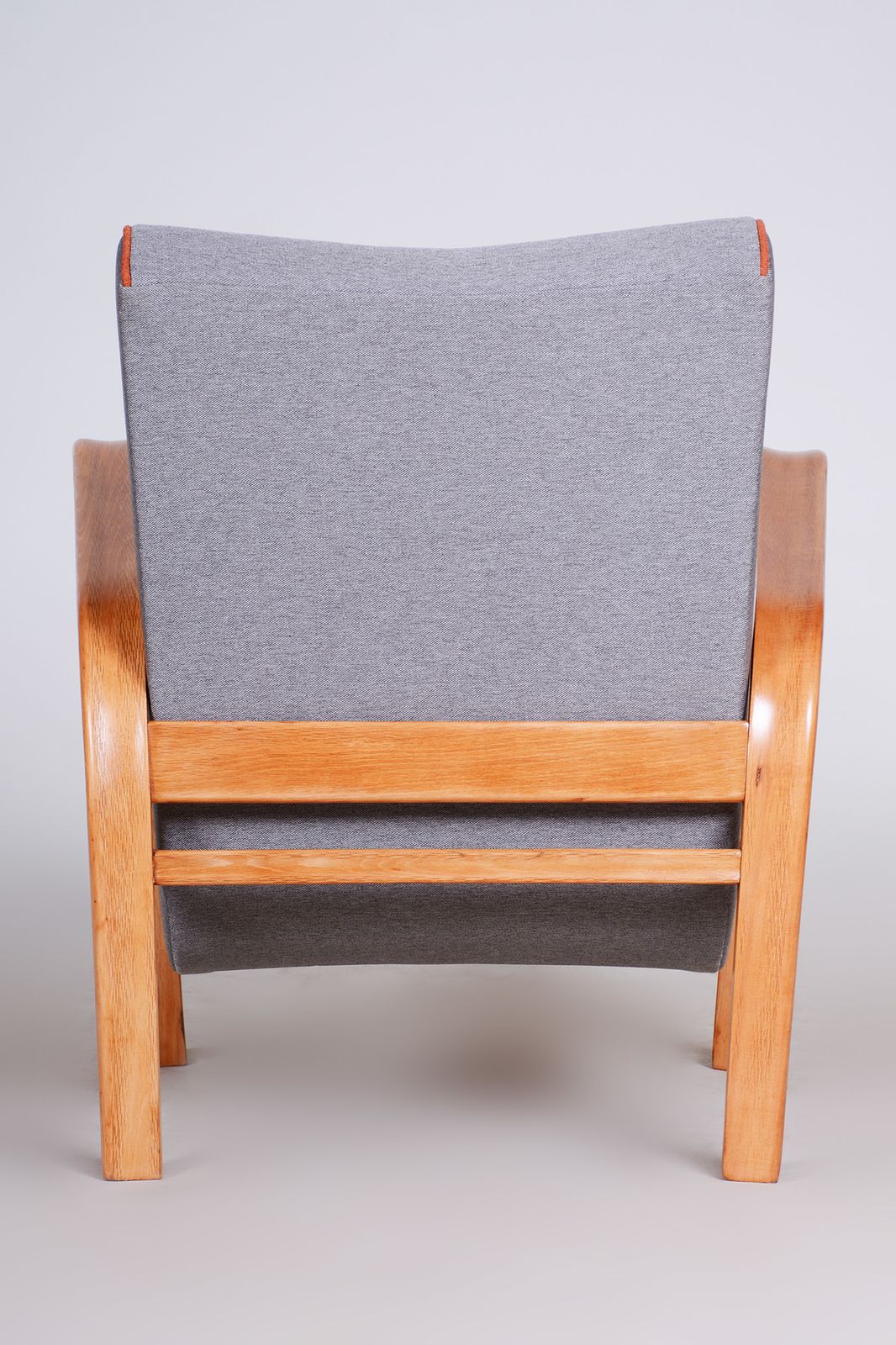 Furniture Art Deco Armchair Made In 1930s Czechia. Beech. Designed By Koželka And Kropáček photo
