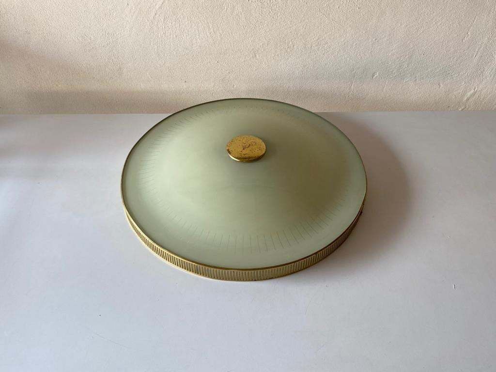 Stilnovo Era Round Xl Flush Mount Ceiling Lamp, 1960s photo Lighting