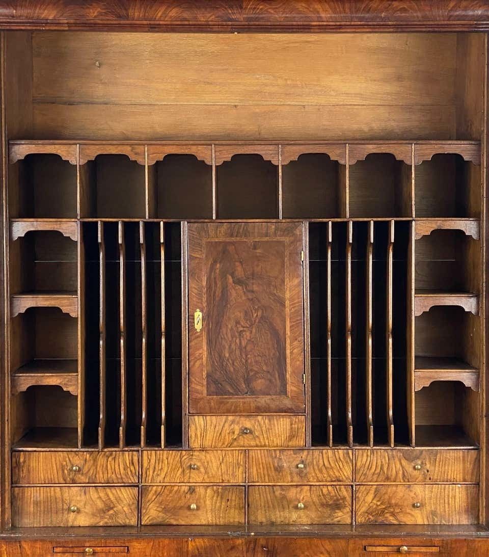 18th Century English George II Walnut Secretary Bookcase photo 15000.0