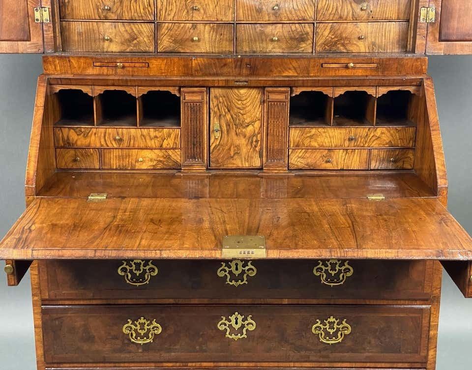 18th Century English George II Walnut Secretary Bookcase photo vinterior