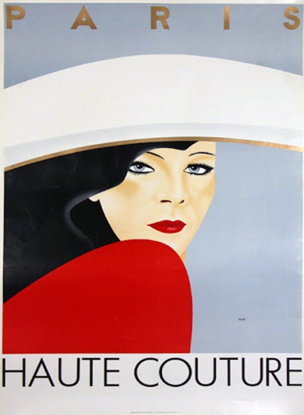Haute Couture Paris   Razzia Original Vintage Poster