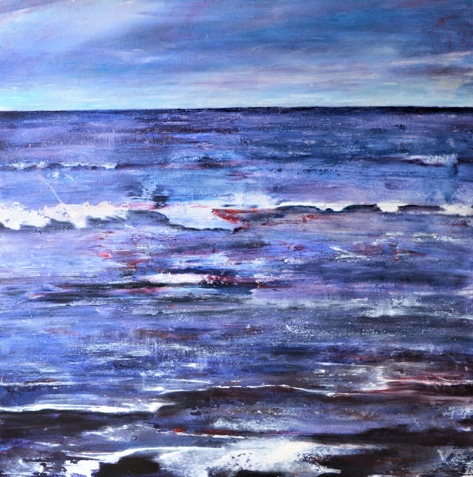 "In The Mood" Seascape Oil Painting By Penny Rumble