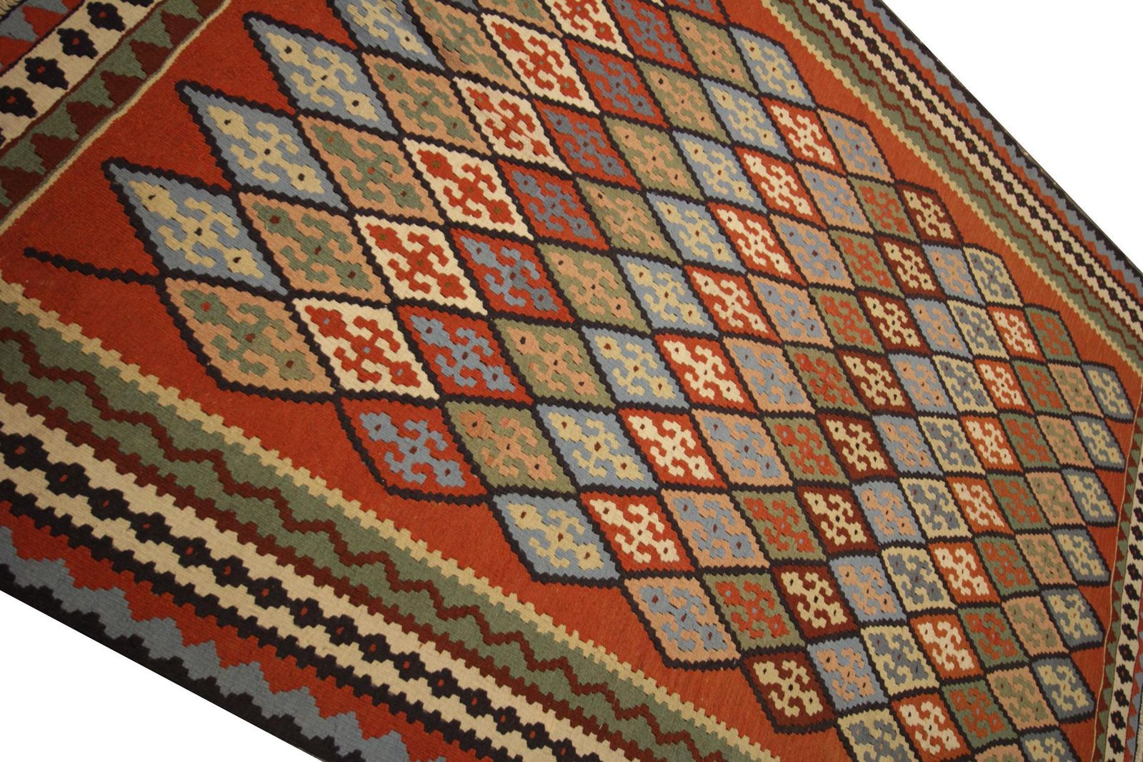 Handmade Carpet Turkish Kilim Rug Flat Weave Large Vintage Kilims photo for sale
