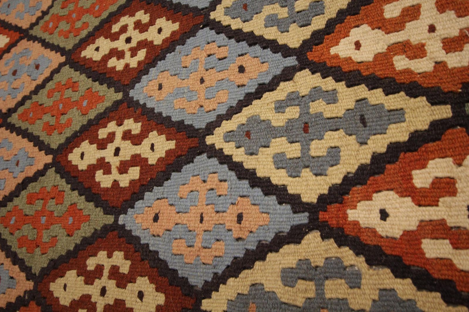 Handmade Carpet Turkish Kilim Rug Flat Weave Large Vintage Kilims photo 1950.0