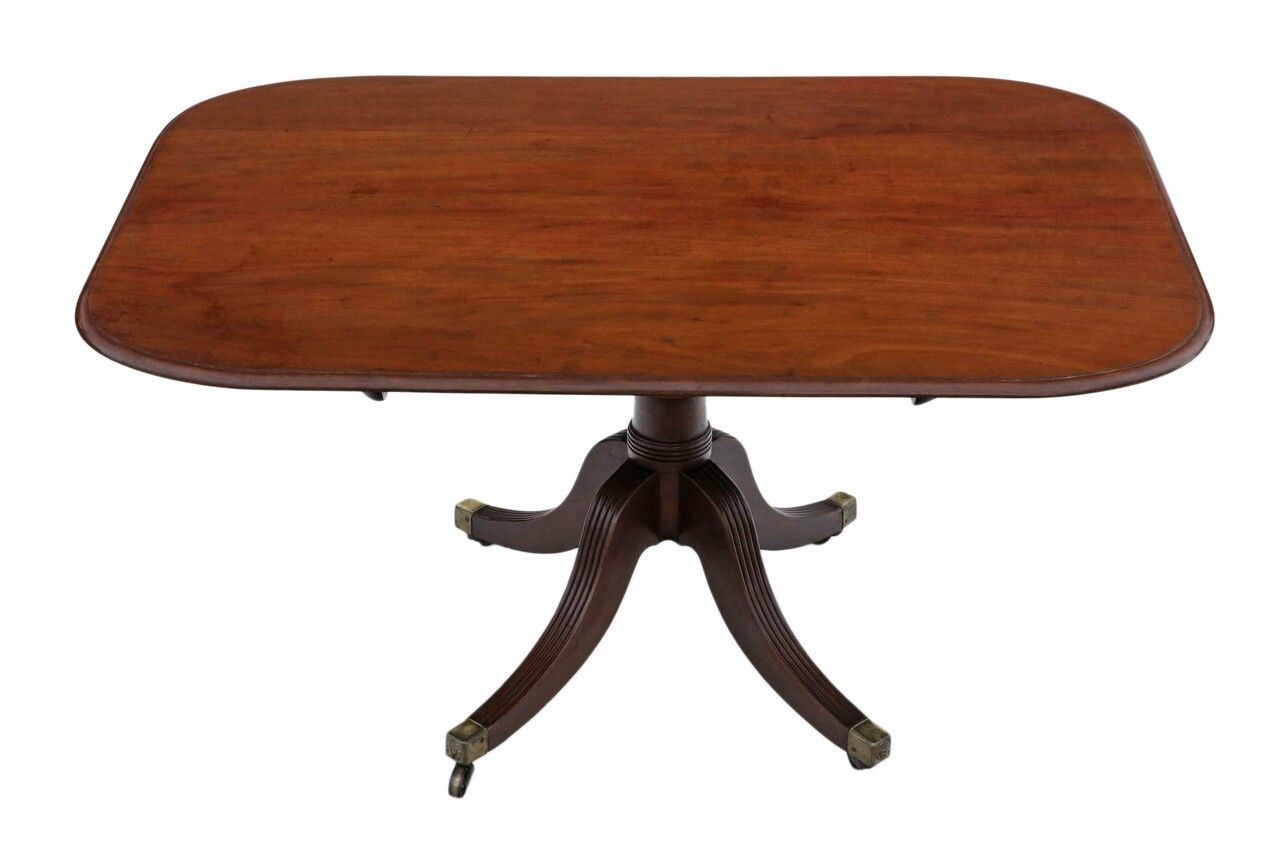 Regency 1825 Mahogany Loo Breakfast Centre Table Tilt Top photo for sale