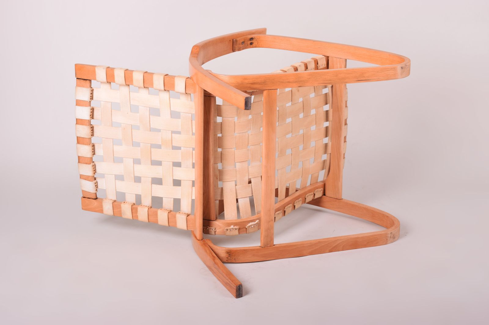 Brown Mid Century Armchair Made In 1930s Czechia. Designed By Jan Vaněk. photo for sale