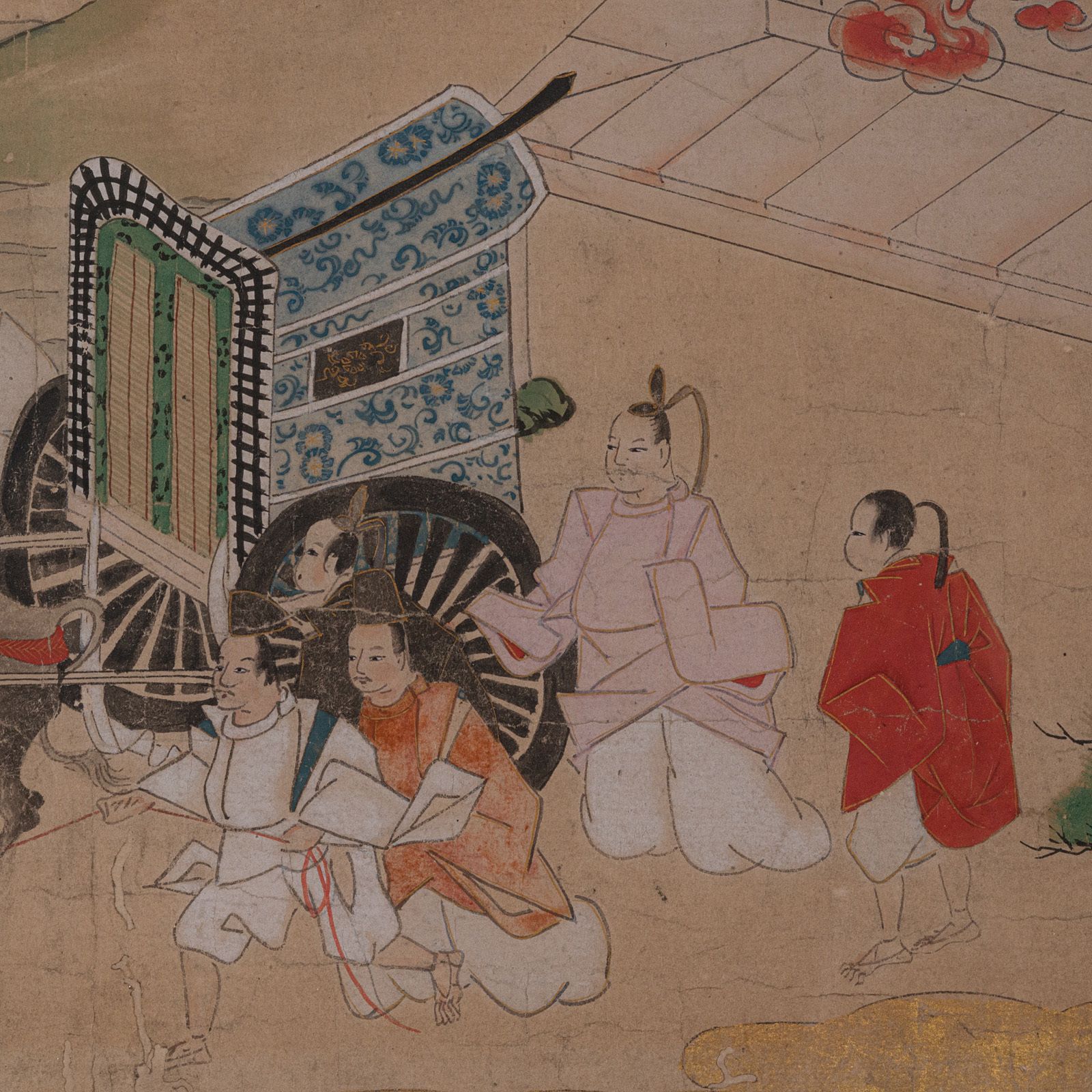 Antique Framed Woodblock Print, Japanese, After Heian, Art, C.1900 photo vinterior