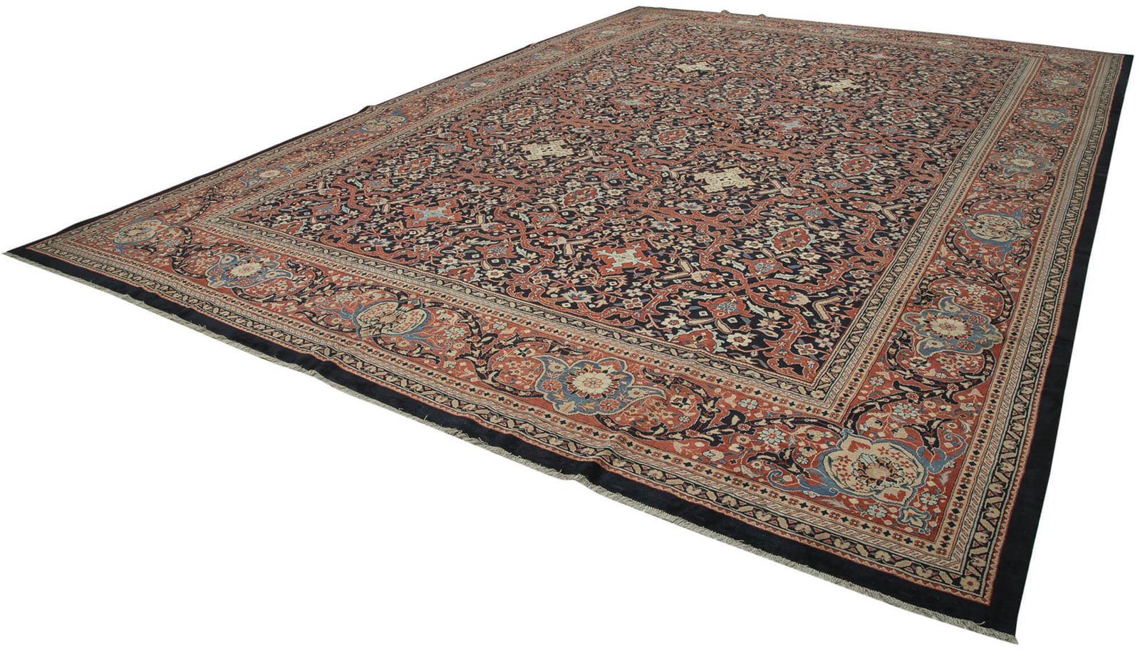 2000s Oriental Hand Knotted 419cm X 576cm Wool Oushak Area Rug photo for sale