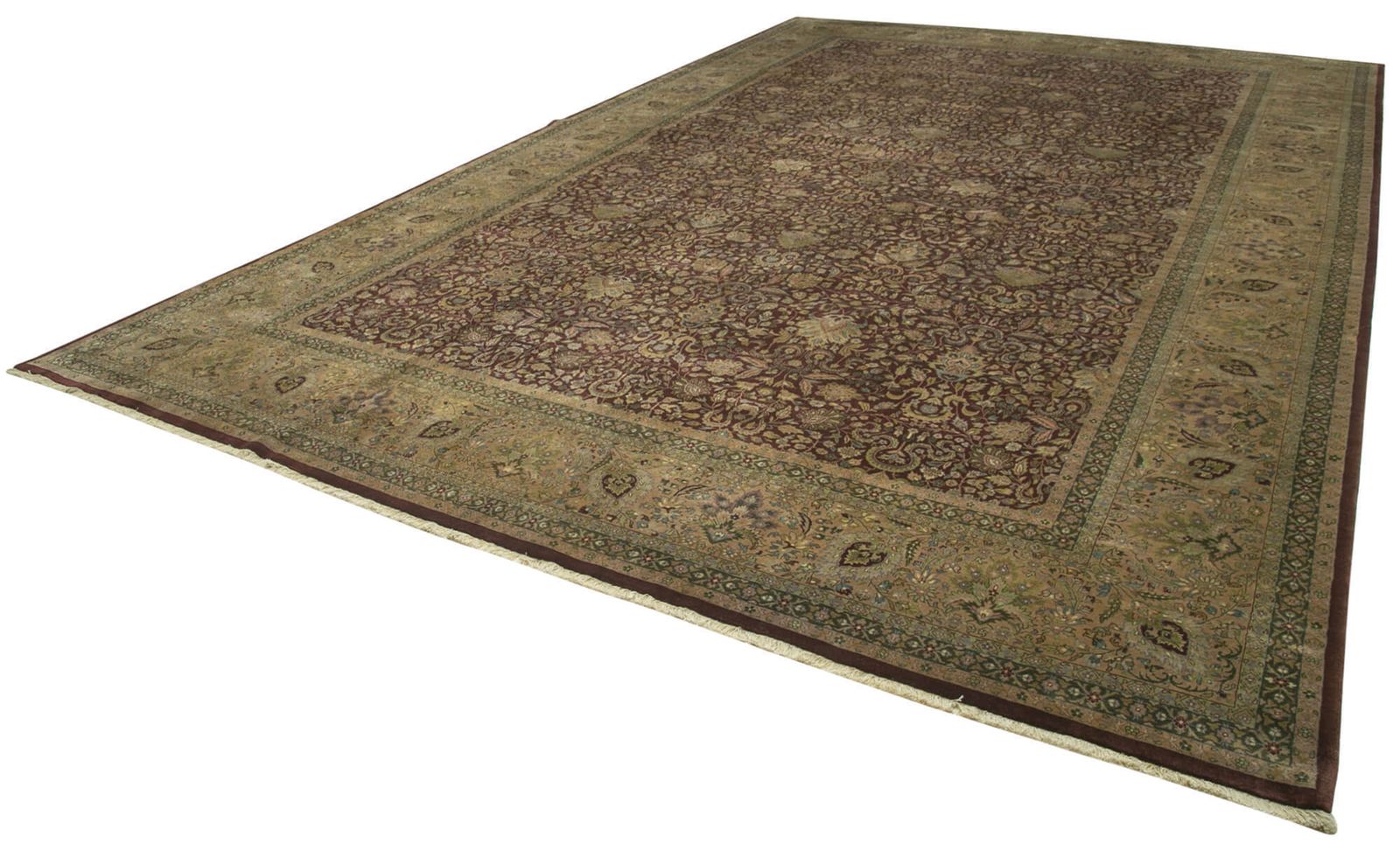 Oriental Hand Knotted 2000s 356 Cm X 545 Cm Red Large Oushak Area Rug photo for sale