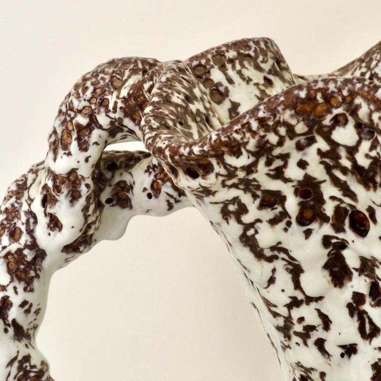 Marius Giuge For Vallauris Lava Glazed Amphora Vase 1950 photo 1200.0