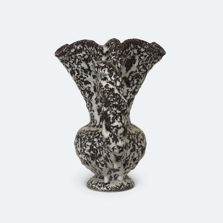 Marius Giuge For Vallauris Lava Glazed Amphora Vase 1950 photo buy
