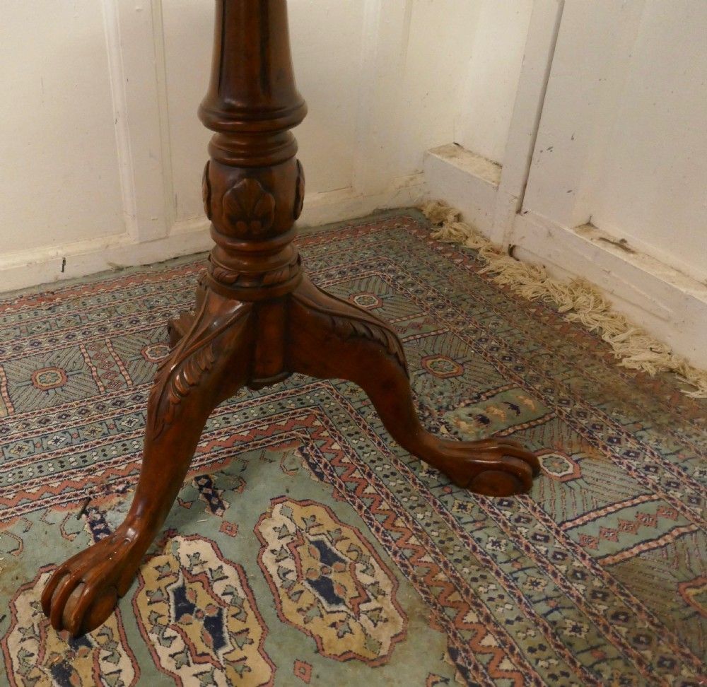 Mahogany Tilt Top Table, Bird Cage Wine Table photo 1020.0