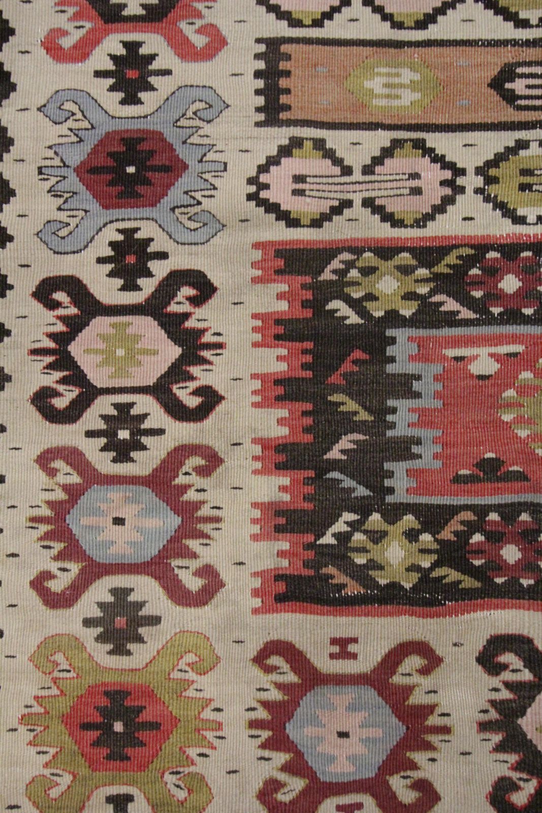 Traditional Sarkoy Kilim Runner Antique Wool Rug Handwoven Geometric Kilim Rug photo Textiles