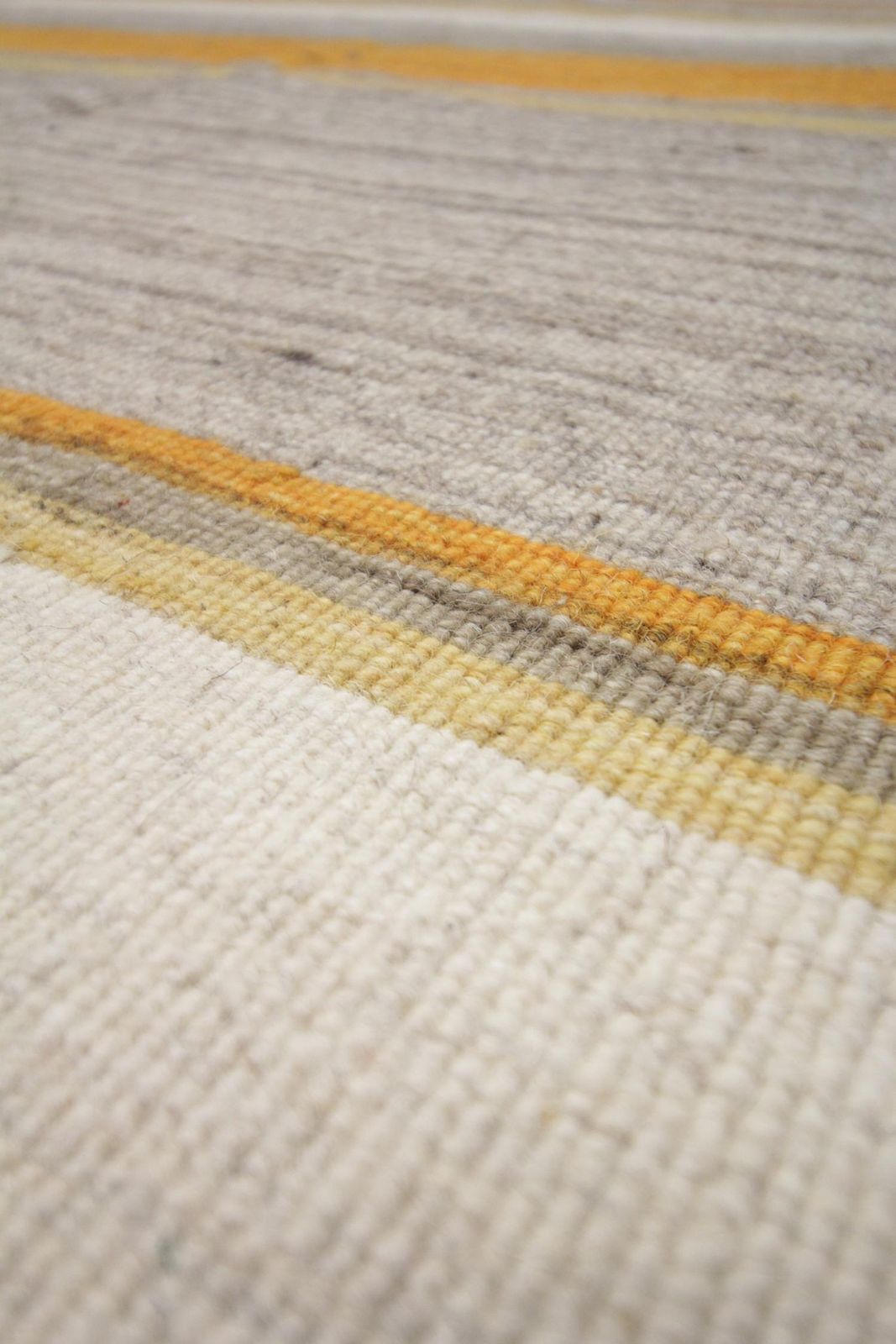 Kilim Area Rug Modern Striped Kilim Rug, Yellow Grey Carpet Rug photo Textiles