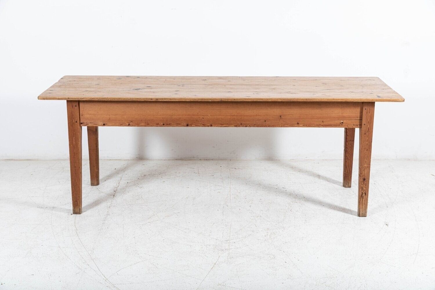 19thc Large English Pine Farmhouse Table photo vinterior