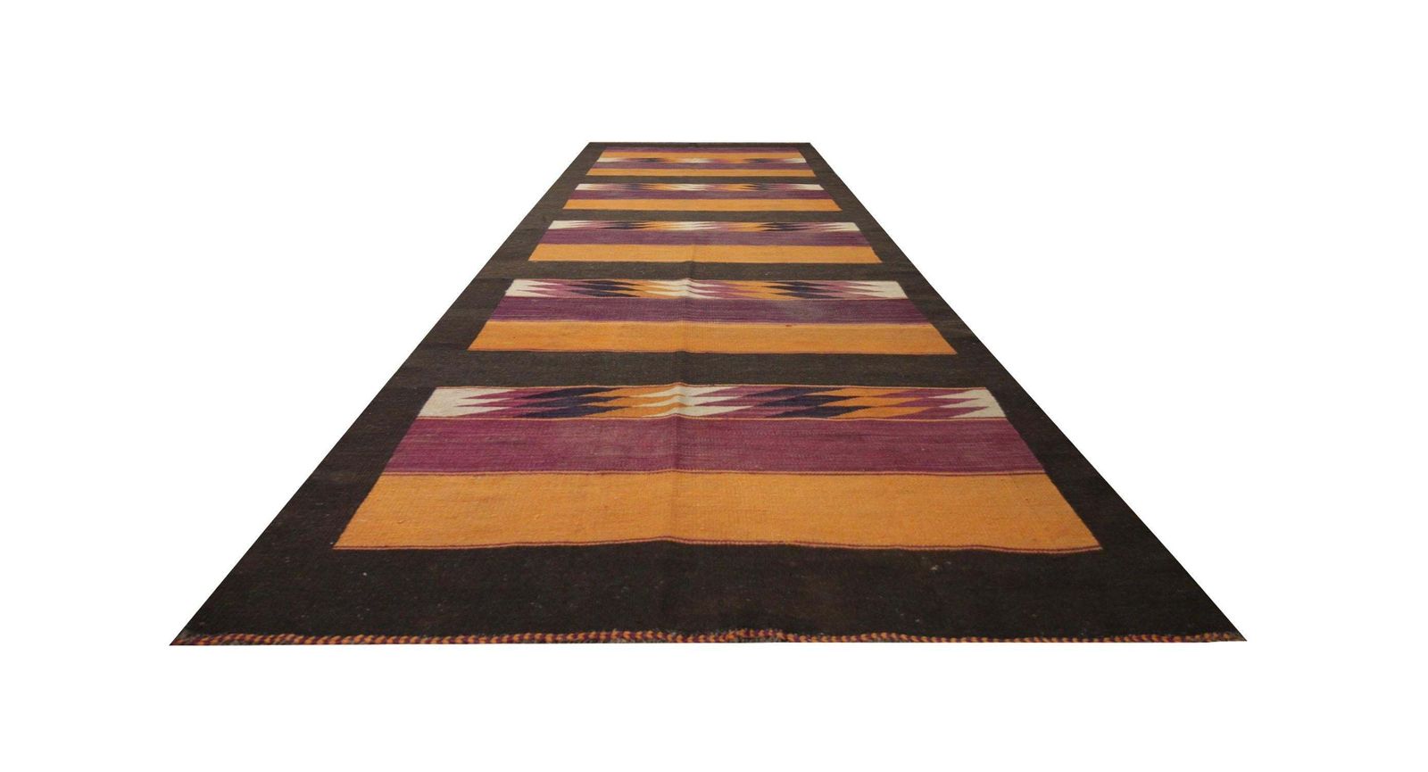 Antique Rugs Modern Striped Kilim Rug, Geometric Carpet Wool Area Rug photo furniture