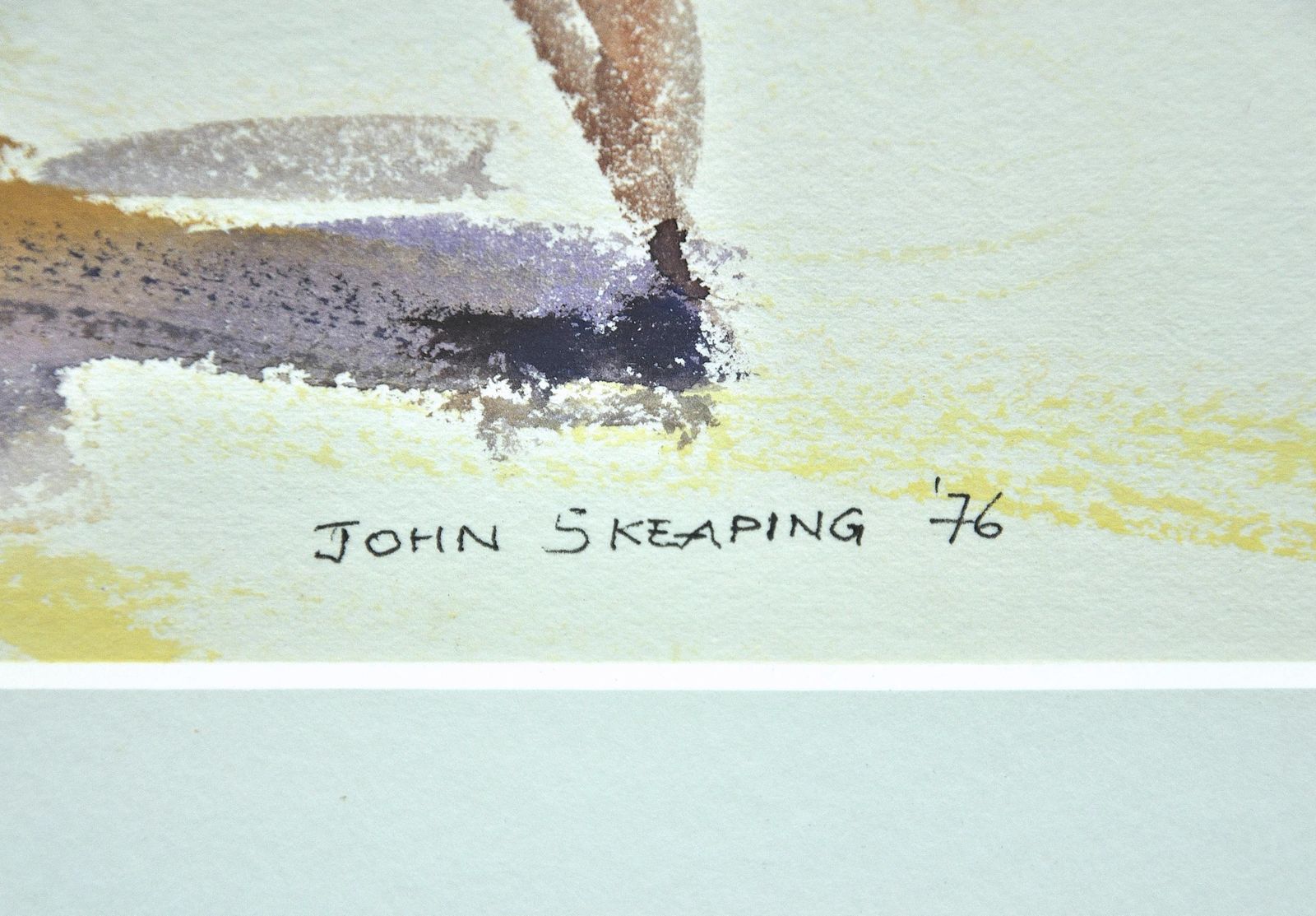 John Rattenbury Skeaping 1901 To 1990. English. On The Gallops, 1976. Framed Gouache & Watercolour. Equine. Jockeys. Horse Racing Painting. photo for sale