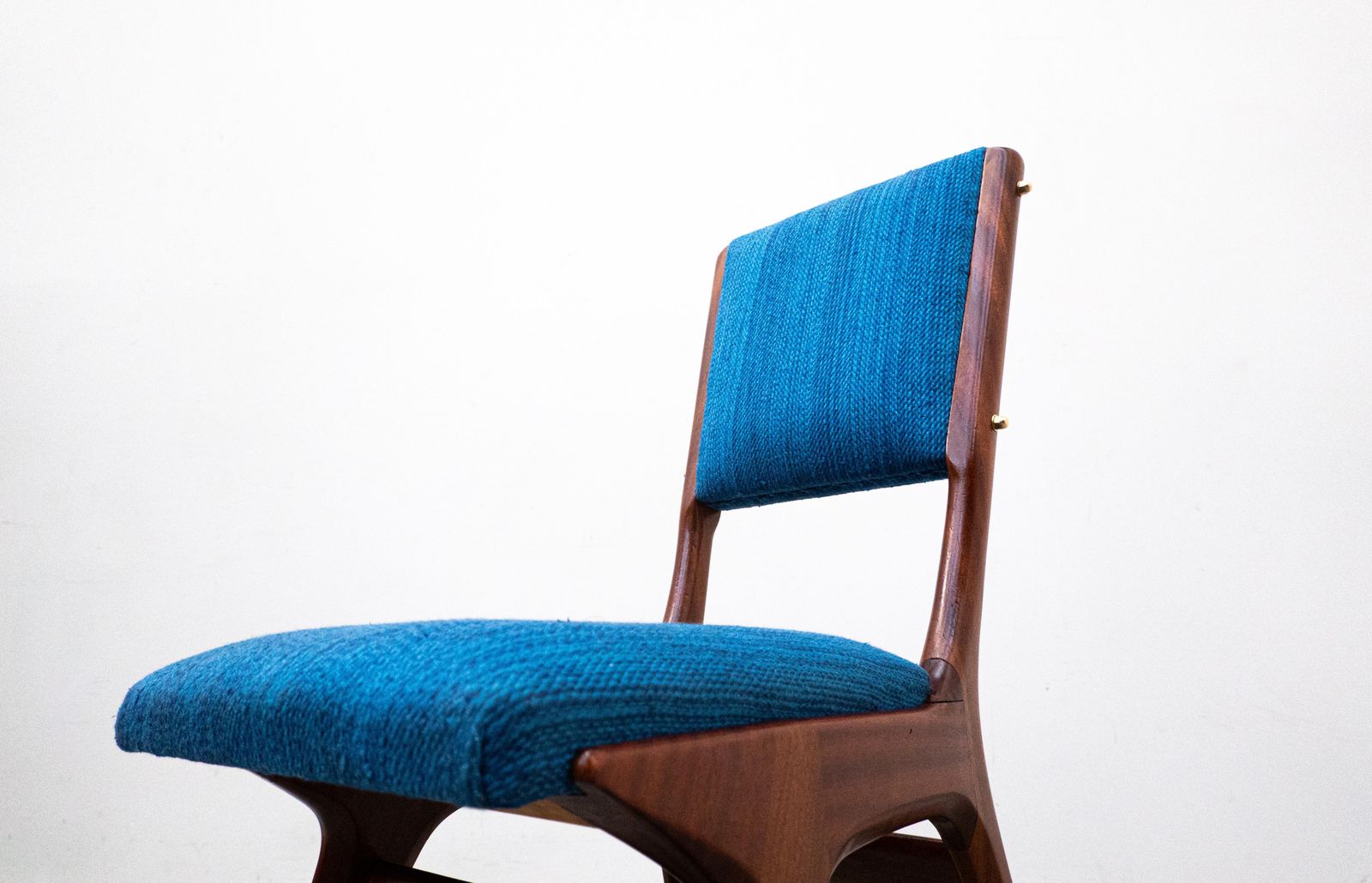 Set Of 6 Blue Chairs Model 634 By Carlo De Carli For Cassina, Italy , 1950s photo buy
