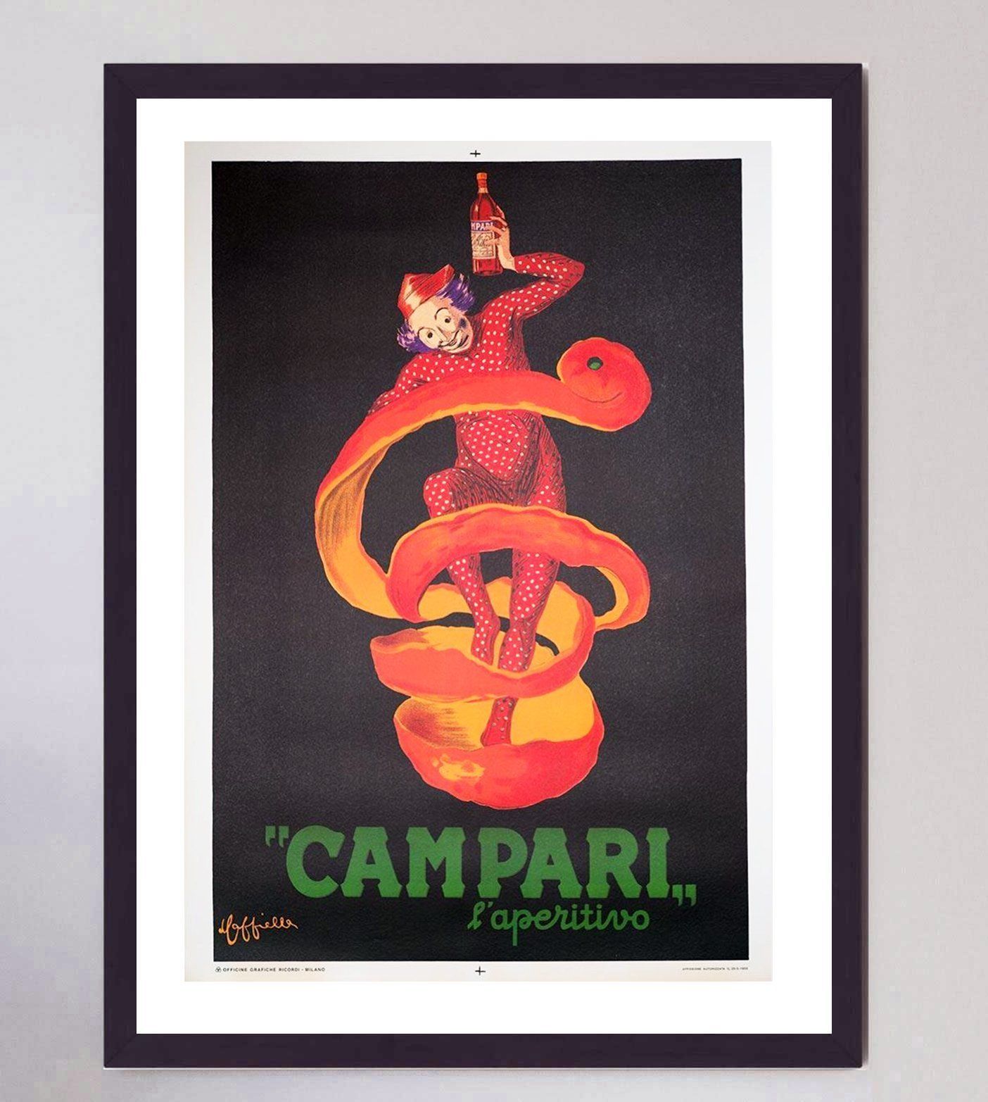 Bitter Campari Vendor 1950, Original Vintage Poster photo furniture